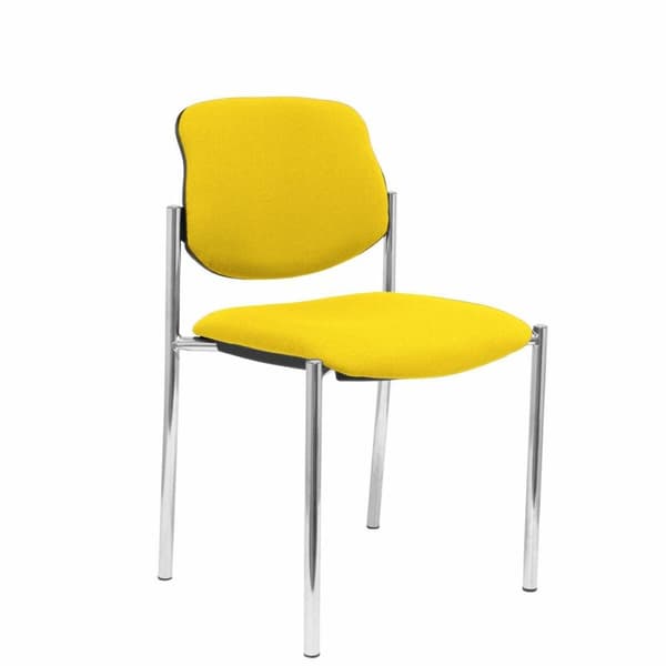 Receptionsstol Villalgordo Piqueras y Crespo BALI100 Gul Läderimitation