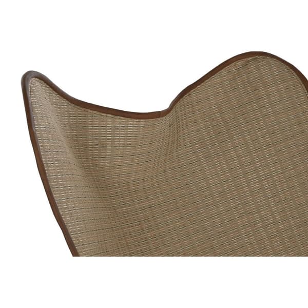 Stol DKD Home Decor Metall Rattan (74 x 78 x 92 cm)