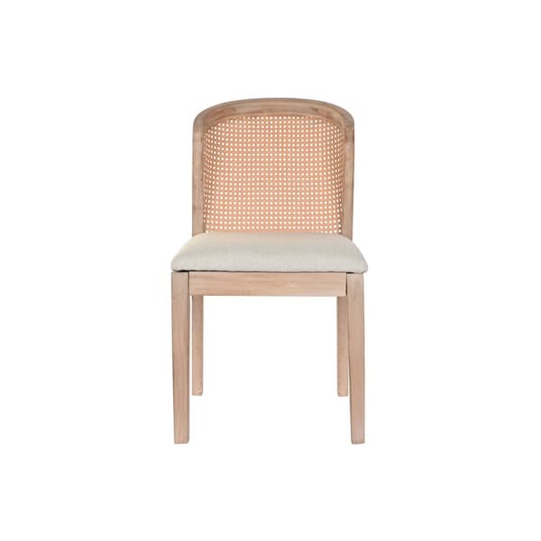 Matsalsstol DKD Home Decor Beige Polyester 46 x 61 x 86 cm