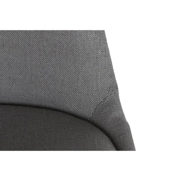 Matsalsstol DKD Home Decor Polyester Mörkgrå Tölgy (48 x 44 x 84 cm)