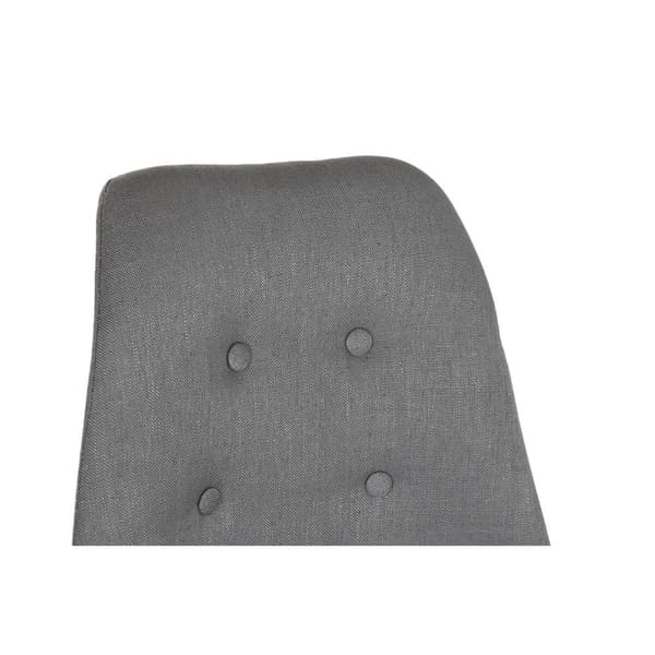 Matsalsstol DKD Home Decor Polyester Mörkgrå Tölgy (48 x 44 x 84 cm)
