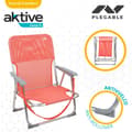 Miniatyrbild 4 av 5: Hopfällbar Stol Aktive Flamingo Korall 44 x 72 x 35 cm (4 antal)