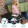 Miniatyrbild 3 av 6: Sidobord Lifetime Svart 75 x 66 x 50,5 cm Stål Plast
