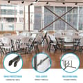 Miniatyrbild 3 av 3: Sidobord Lifetime Vit 152 x 75,5 x 152 cm Stål Plast