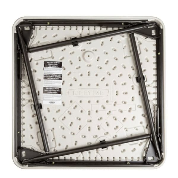 Barnbord Lifetime Vit Hopfällbar 61 x 53,5 x 61 cm Stål Plast