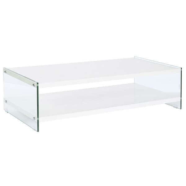 Soffbord DKD Home Decor Glas Trä MDF 130 x 65 x 35,5 cm