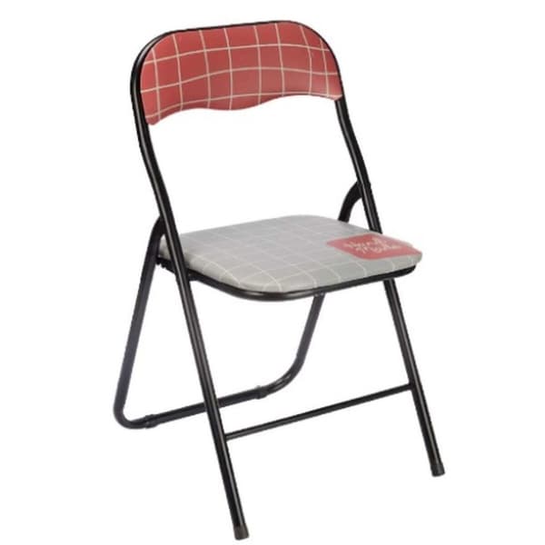 Hopfällbar Stol Hand Made Brun Svart Grå PVC Metall 43 x 46 x 78 cm (6 antal)