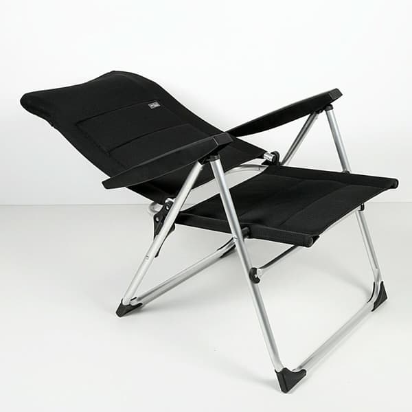 Strandstol Aktive Deluxe Hopfällbar Svart 49 x 105 x 59 cm (2 antal)
