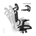 Miniatyrbild 3 av 4: Kontorsstol - MARK ADLER - Expert 9.5 - Ergonomisk - Tyg AirMESH HD - Svart