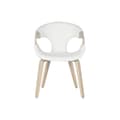 Miniatyrbild 2 av 6: Matsalsstol Home ESPRIT Vit Polyester Trä 55,5 x 67,5 x 80,5 cm