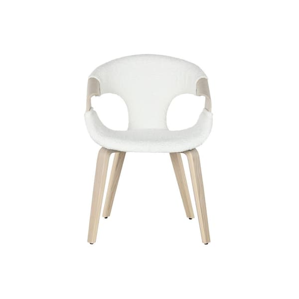 Matsalsstol Home ESPRIT Vit Polyester Trä 55,5 x 67,5 x 80,5 cm