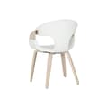 Miniatyrbild 1 av 6: Matsalsstol Home ESPRIT Vit Polyester Trä 55,5 x 67,5 x 80,5 cm