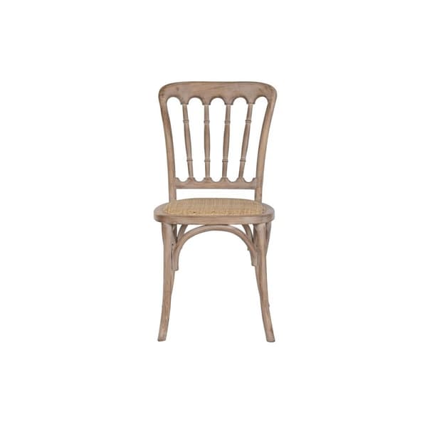Matsalsstol Home ESPRIT Ljusbrun Rattan Gran 45 x 48 x 92 cm