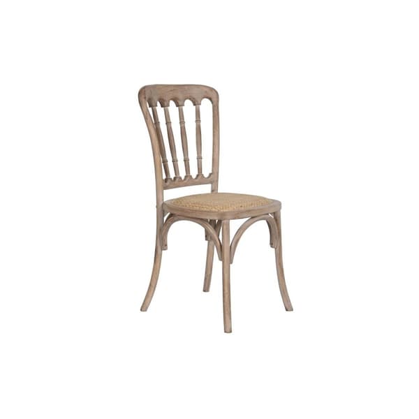 Matsalsstol Home ESPRIT Ljusbrun Rattan Gran 45 x 48 x 92 cm