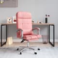 Miniatyrbild 1 av 2: Kontorsstol med massage rosa konstläder