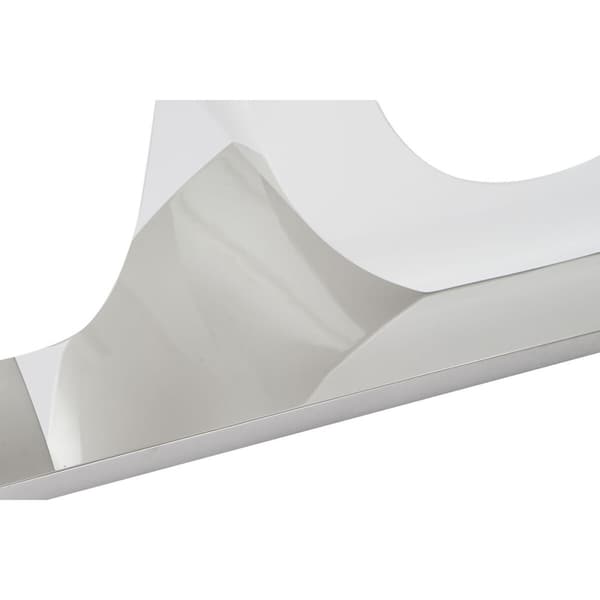 Spisebord DKD Home Decor Krystal Gennemsigtig Hvid Træ MDF (160 x 90 x 75 cm)