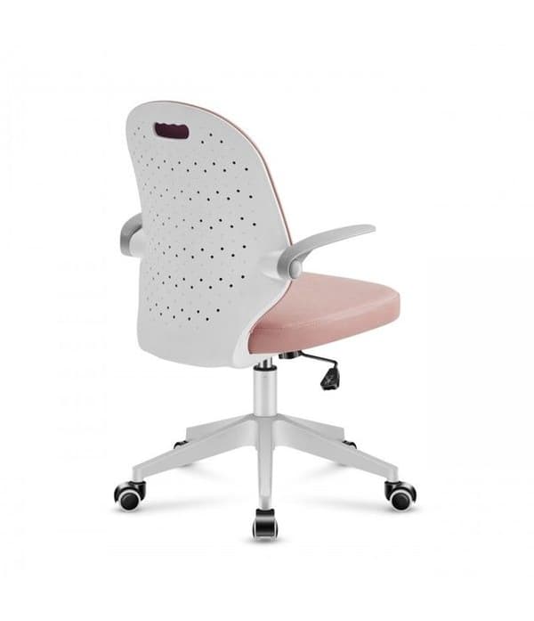 Kontorsstol barn MARK ADLER Junior 4.0 Rosa - Ergonomisk, justerbar höjd, fällbara armstöd, självlåsande hjul