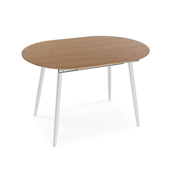 Middagsbord Versa DOINYO Hvit Metall Tre MDF 80 x 75 x 160 cm