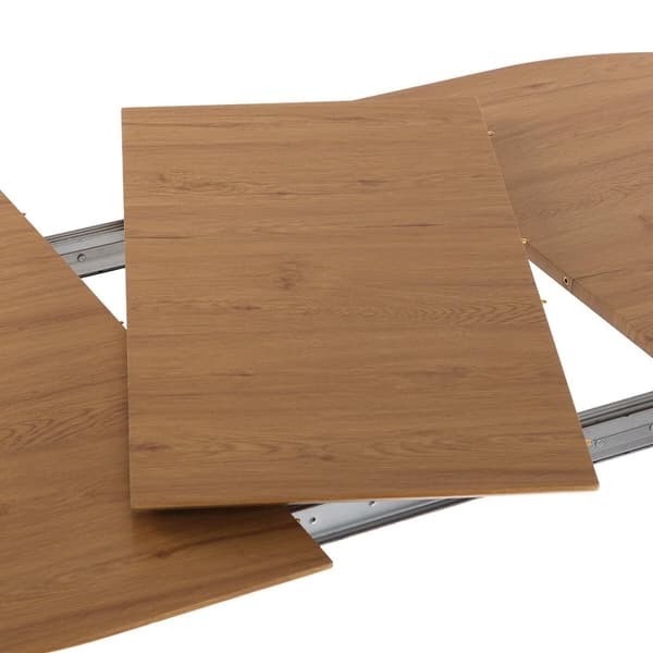 Middagsbord Versa DOINYO Hvit Metall Tre MDF 80 x 75 x 160 cm