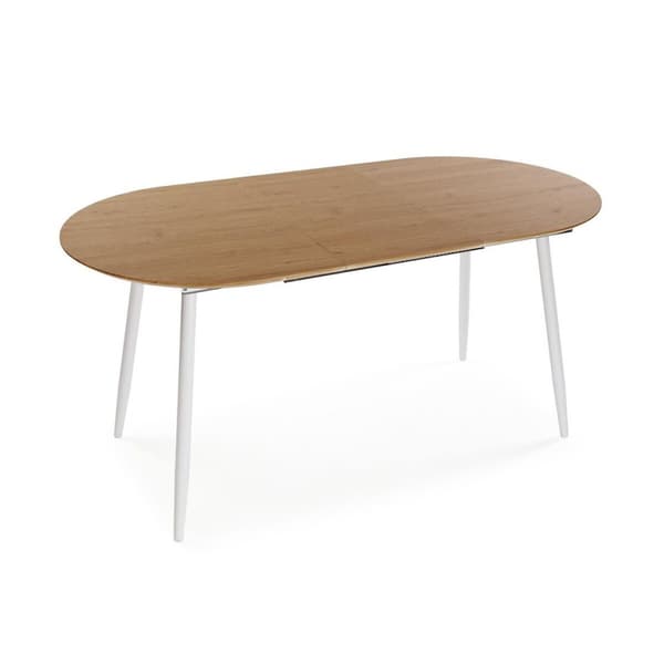 Middagsbord Versa DOINYO  Hvit Metall Tre MDF 80 x 75 x 160 cm