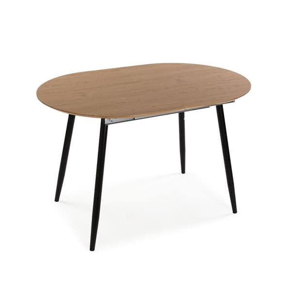 Spisebord Versa DOINYO Sort Metal Træ MDF 80 x 75 x 160 cm