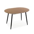 Miniatyrbillede 3 af 6: Spisebord Versa DOINYO  Sort Metal Træ MDF 80 x 75 x 160 cm