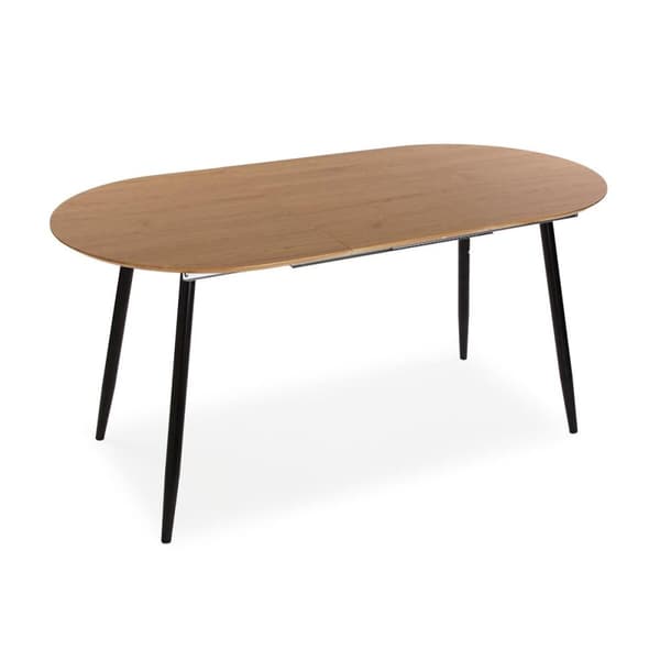 Spisebord Versa DOINYO Sort Metal Træ MDF 80 x 75 x 160 cm