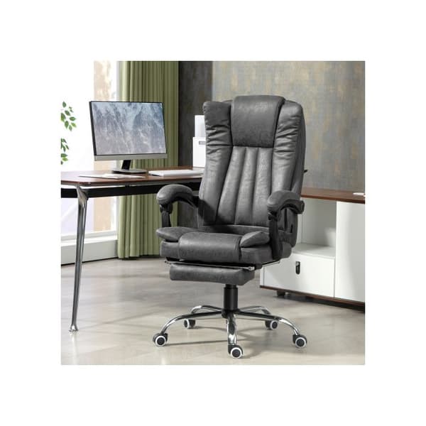 Kontorsstol Vinsetto med massage och värme, 62 x 70 x 113-120 cm, grå