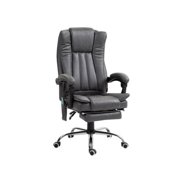 Kontorsstol Vinsetto med massage och värme, 62 x 70 x 113-120 cm, grå