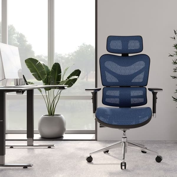 Ergonomisk stol Diablo V-Commander: Svart-Blå