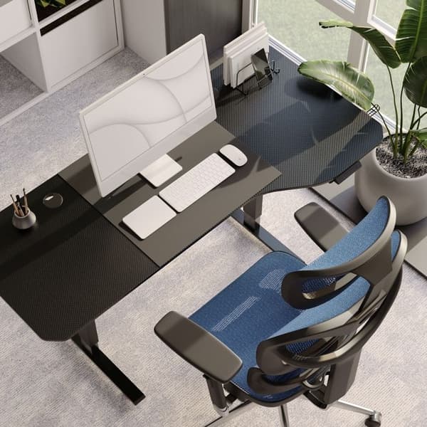 Ergonomisk stol Diablo V-Commander: Svart-Blå