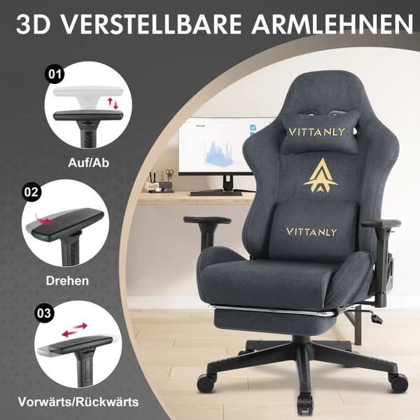 Pelikaukalo, 3D-säädettävät käsinojat, aito nahka,musta
