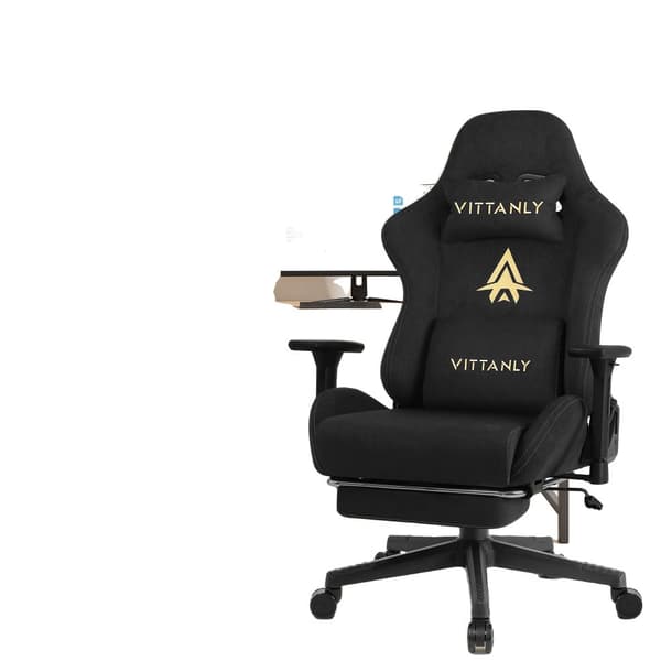 Spelstol, 3D Justerbara Armstöd, Äkta Läder,armégrön