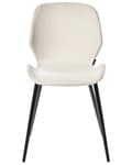 Miniatyrbilde 5 av 10: Sett med 2 Konferansestoler Lysebeige Polyester Polstring Jernben Kontormøbler Moderne