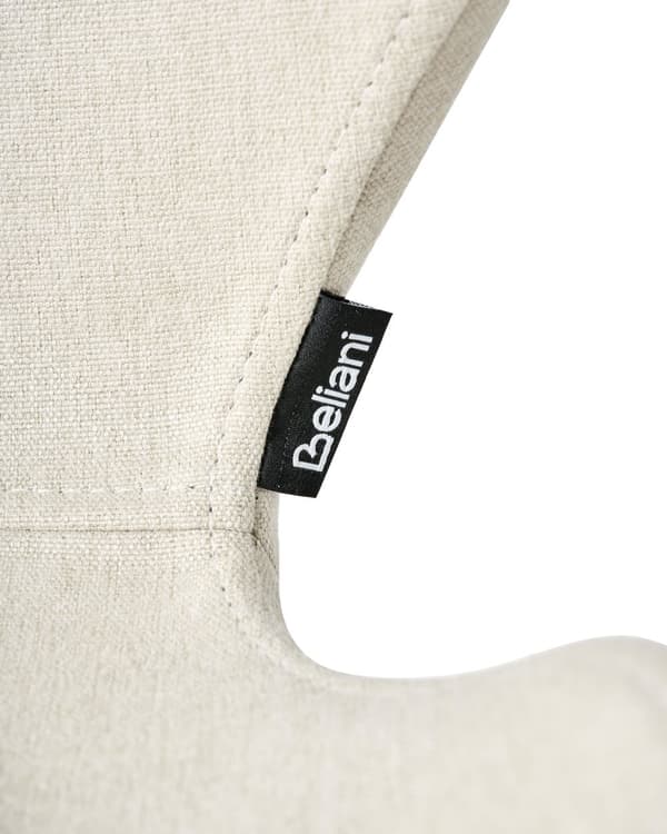 Sett med 2 Konferansestoler Lysebeige Polyester Polstring Jernben Kontormøbler Moderne