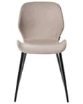 Miniatyrbilde 5 av 9: Sett med 2 Konferansestoler Taupe Polyester Polstring Jernben Kontormøbler Moderne