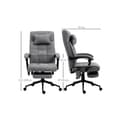 Miniatyrbild 3 av 6: Kontorsstol med justerbar ergonomisk massagedel (med ländervärme) 66x76x112-120 cm