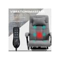 Miniatyrbild 4 av 6: Kontorsstol med justerbar ergonomisk massagedel (med ländervärme) 66x76x112-120 cm