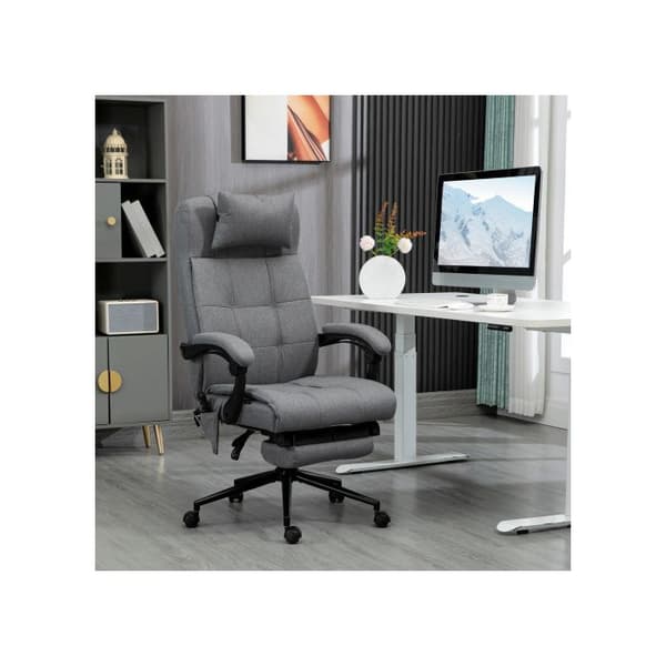 Kontorsstol med justerbar ergonomisk massagedel (med ländervärme) 66x76x112-120 cm