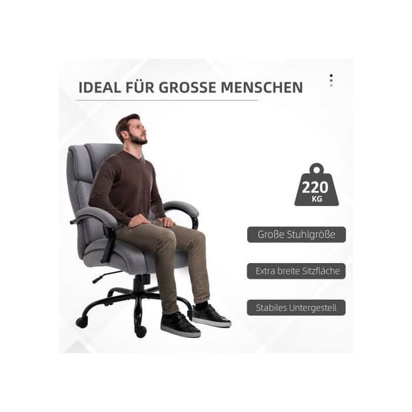 Kontorsstol Funktion svängbar Ergonomisk stol med tjock stoppning Belastningskapacitet 220 kg