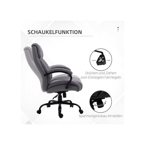 Kontorsstol Funktion svängbar Ergonomisk stol med tjock stoppning Belastningskapacitet 220 kg