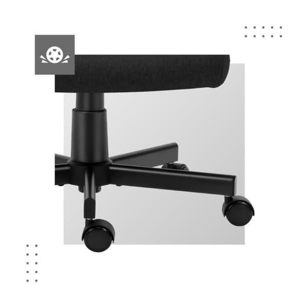 MARK ADLER BOSS 2.5 kontorsstol Svart, Ergonomisk, Justerbar höjd, Mjuka armstöd, PC-spel, Arbete, Spelkontor