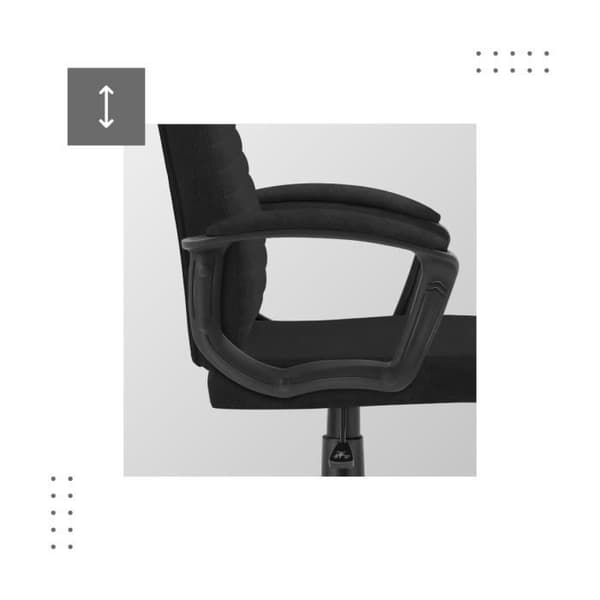 MARK ADLER BOSS 2.5 kontorsstol Svart, Ergonomisk, Justerbar höjd, Mjuka armstöd, PC-spel, Arbete, Spelkontor