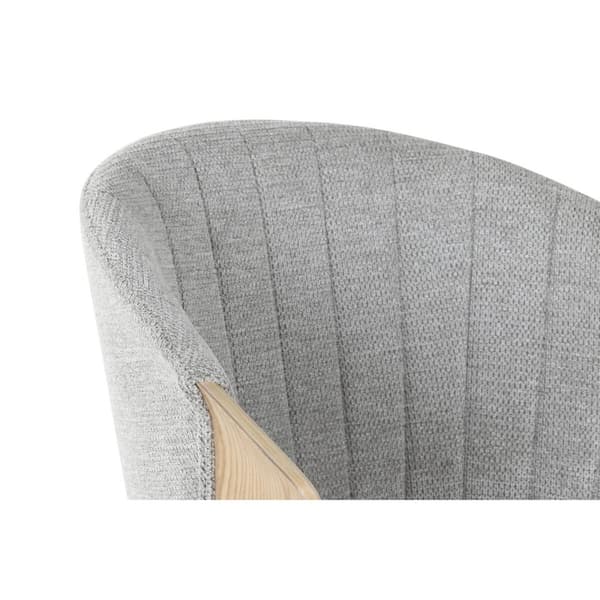Matsalsstol Home ESPRIT Grå Polyester Trä 60 x 57,5 x 79 cm