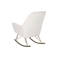 Miniatyrbild 8 av 8: Gungstol Home ESPRIT Vit Gyllene Polyester Metall 73 x 75 x 97 cm