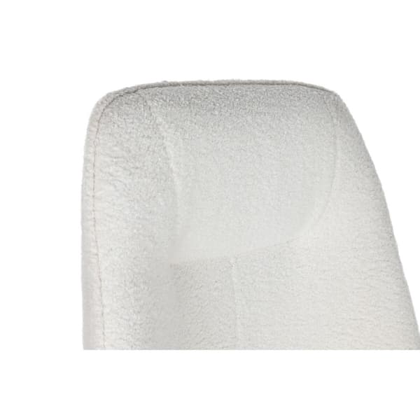 Gyngestol Home ESPRIT Hvit Gyllen Polyester Metall 73 x 75 x 97 cm