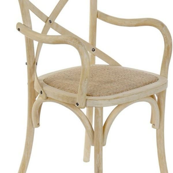 Matsalsstol DKD Home Decor Vit Multicolour 55 x 57 x 92 cm 55 x 47 x 92 cm