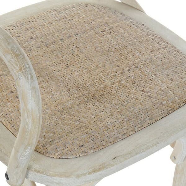 Matsalsstol DKD Home Decor Vit Multicolour 55 x 57 x 92 cm 55 x 47 x 92 cm