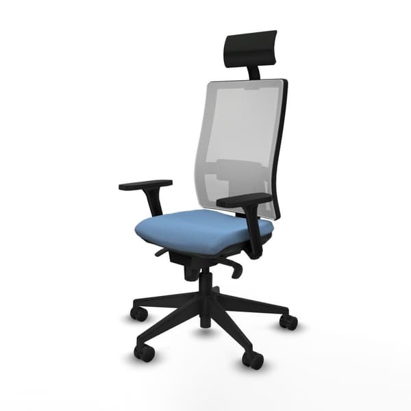 Kontorstol Piqueras y Crespo 3D066N1 Himmelblå