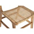 Miniatyrbild 3 av 5: Stol DKD Home Decor 51 x 48 x 86 cm 51 x 54 x 86 cm Naturell Teak Ljusbrun Rattan